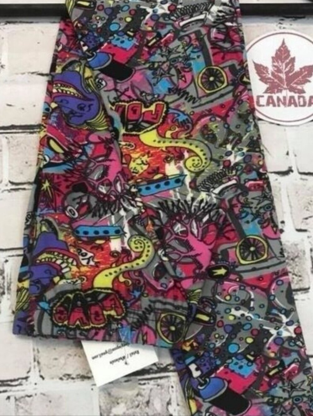 LEGGINGS DEPOT KID'S Cartoon Multi Print Full length Leggings Size Medium NWT